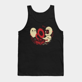 Spooky Cute Gramophone Ghosts Tank Top